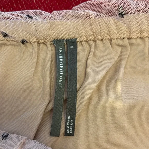 Anthropologie Sheer Maxi Skirt with Embroidery - Multicolor - Picture 2 of 13